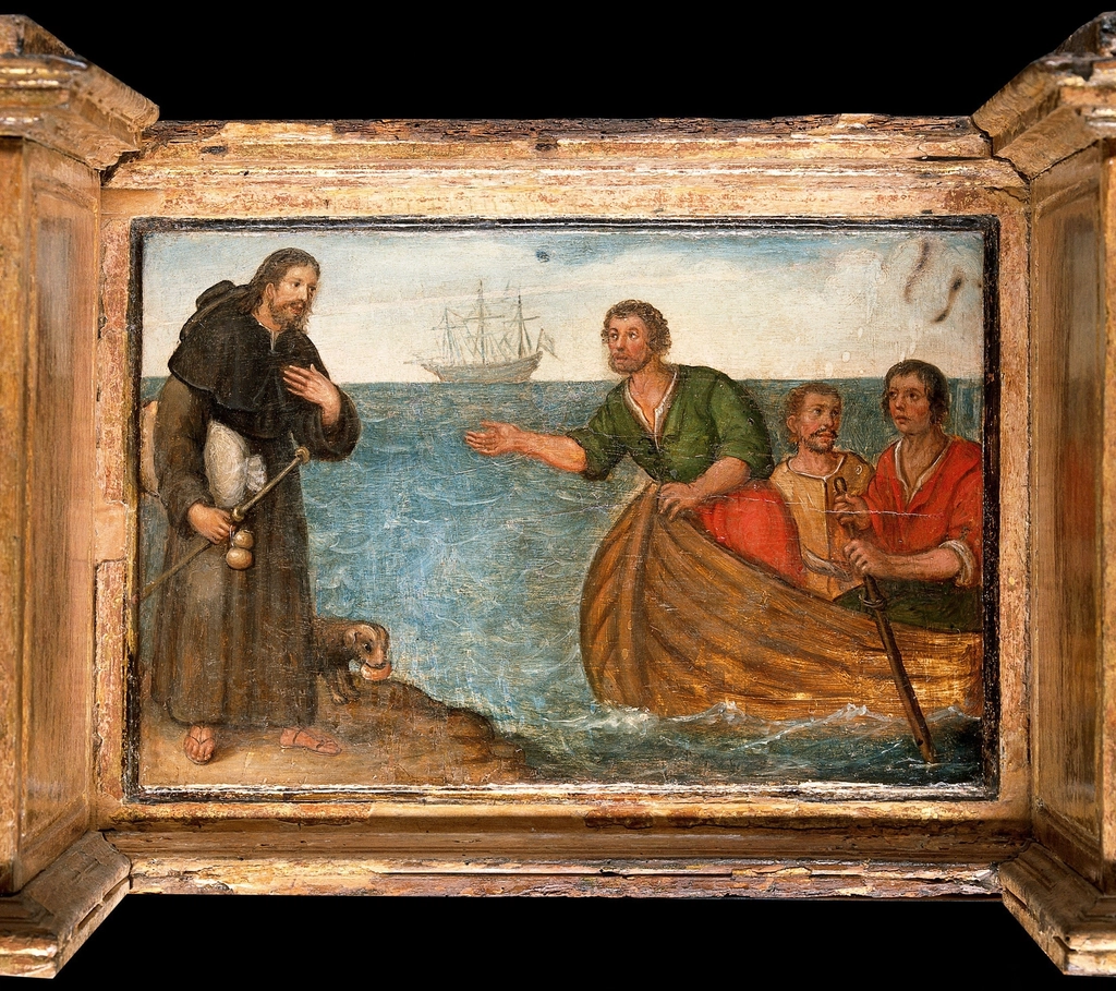 Predella three scenes Saint Roch